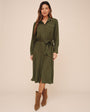 Bella DahlPatch Pocket Maxi Shirt Dress - Olive NightDresses