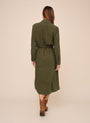 Bella DahlPatch Pocket Maxi Shirt Dress - Olive NightDresses