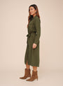 Bella DahlPatch Pocket Maxi Shirt Dress - Olive NightDresses