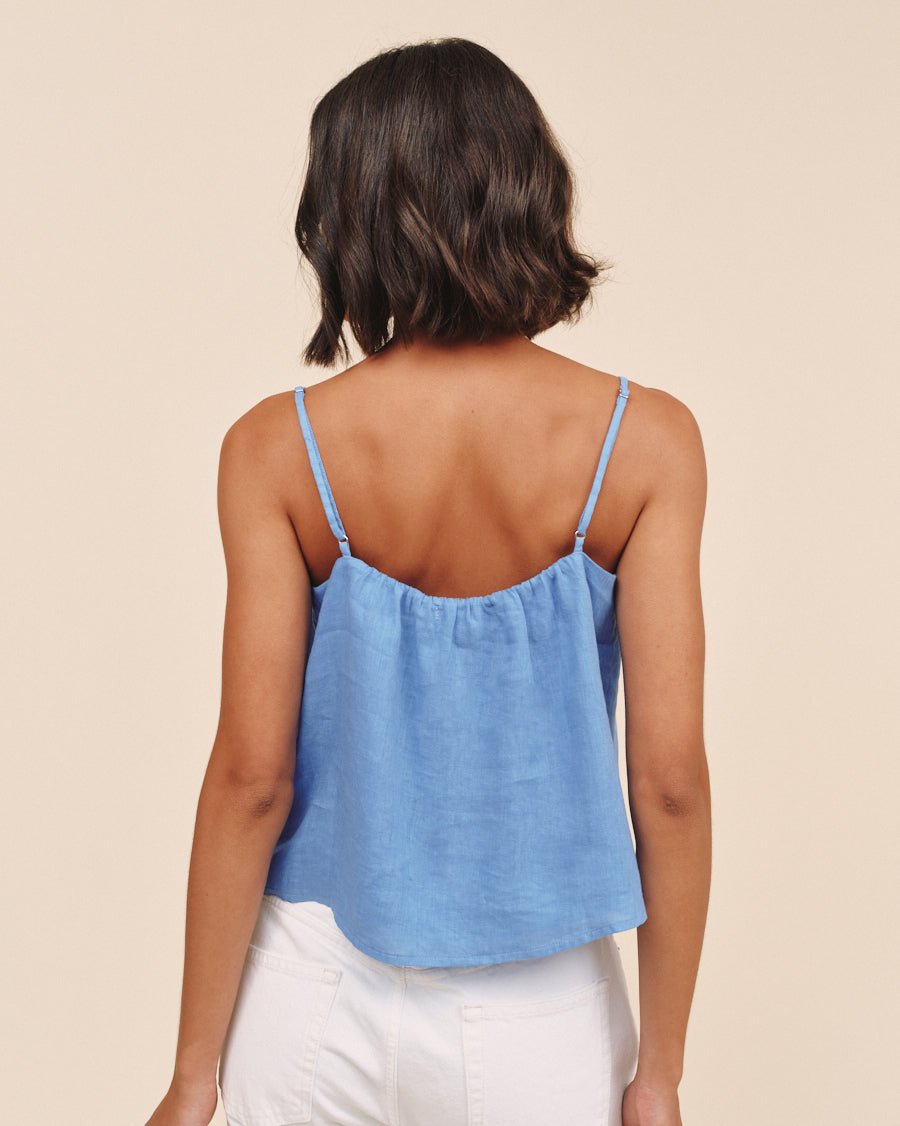 Pintuck Camisole - Ocean Blue – Bella Dahl