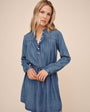 Bella DahlPintuck Shirt Tail Dress - Shadow Blue WashDresses
