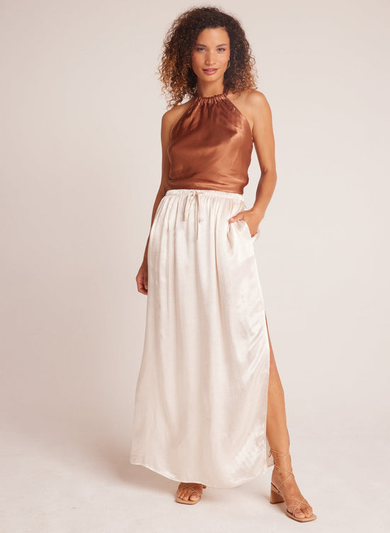 Bella DahlPleat Front Maxi Skirt - Playa SandBottoms