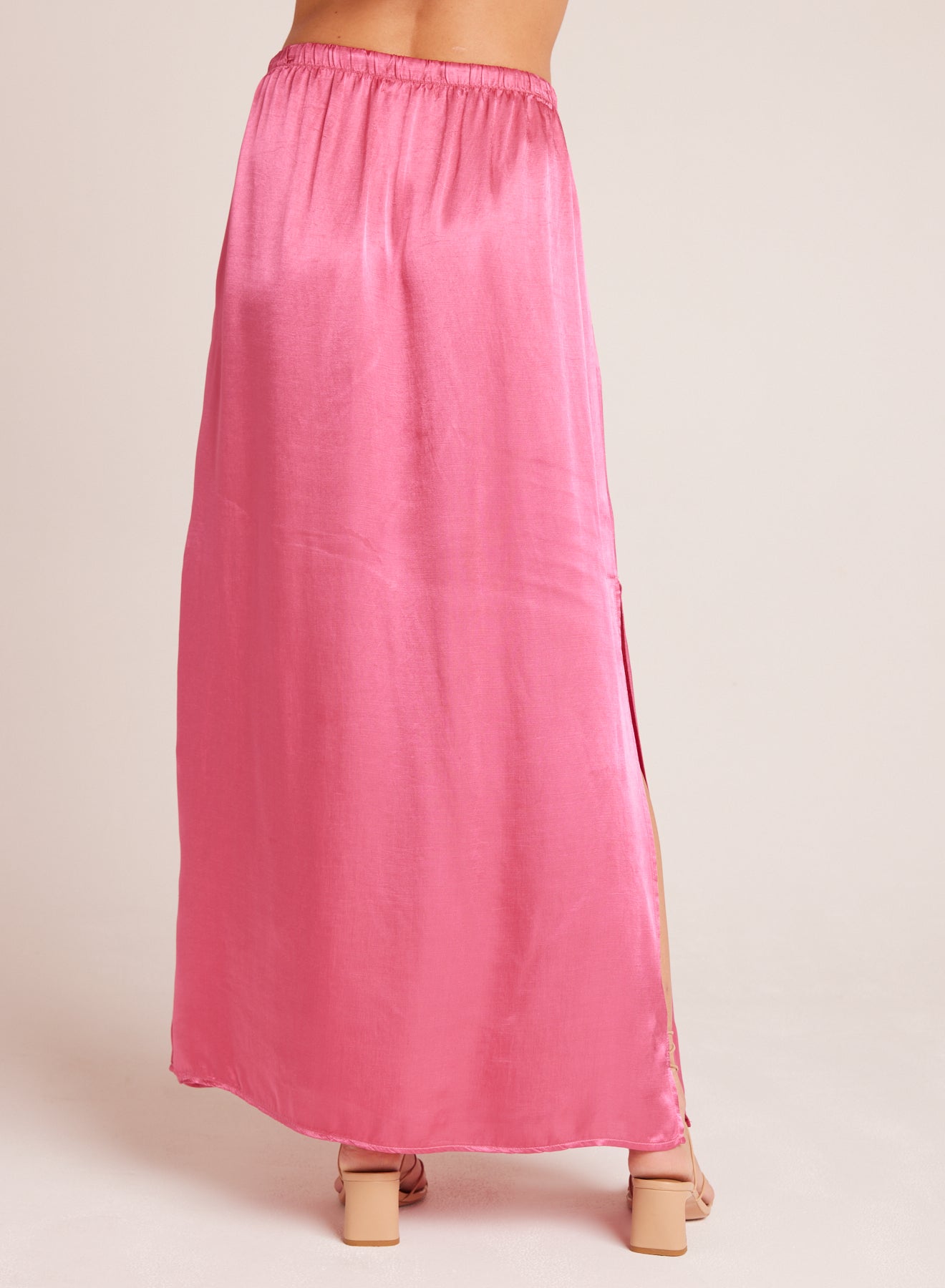 Bella DahlPleat Front Maxi Skirt - Tidal PinkBottoms