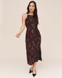 Bella DahlPleated Midi Dress With Side Slits - Abstact Camo PrintDresses