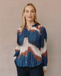 Bella DahlPleated Raglan Sleeve Shirt - Midnight Tides PrintTops