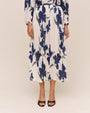 Bella DahlPleated Skirt - Indigo Iris PrintSkirts
