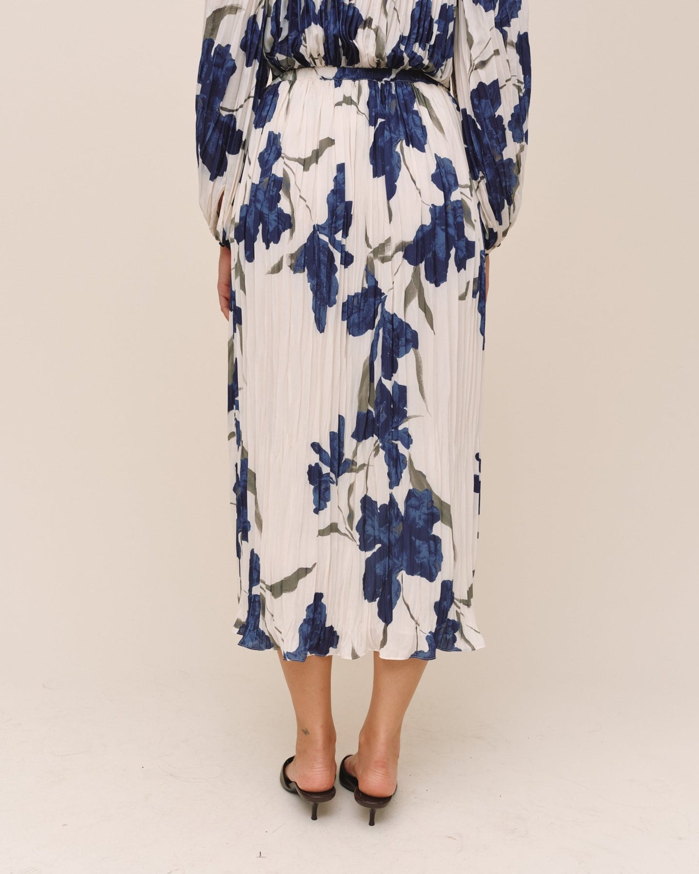 Bella DahlPleated Skirt - Indigo Iris PrintSkirts