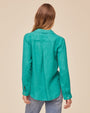 Bella DahlPocket Button Down - Aqua GreenTops