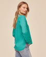Bella DahlPocket Button Down - Aqua GreenTops