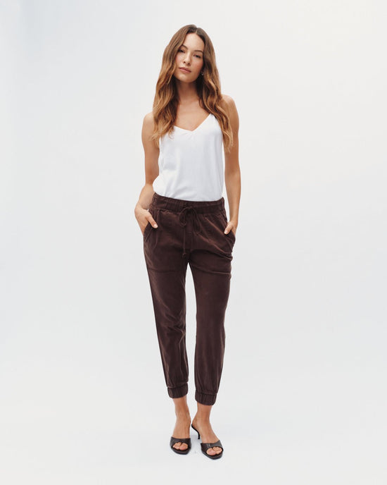 Bella Dahl Pocket Jogger -  Dark Chestnut