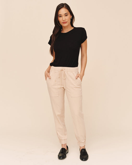 Bella Dahl Pocket Jogger - Linen Sand