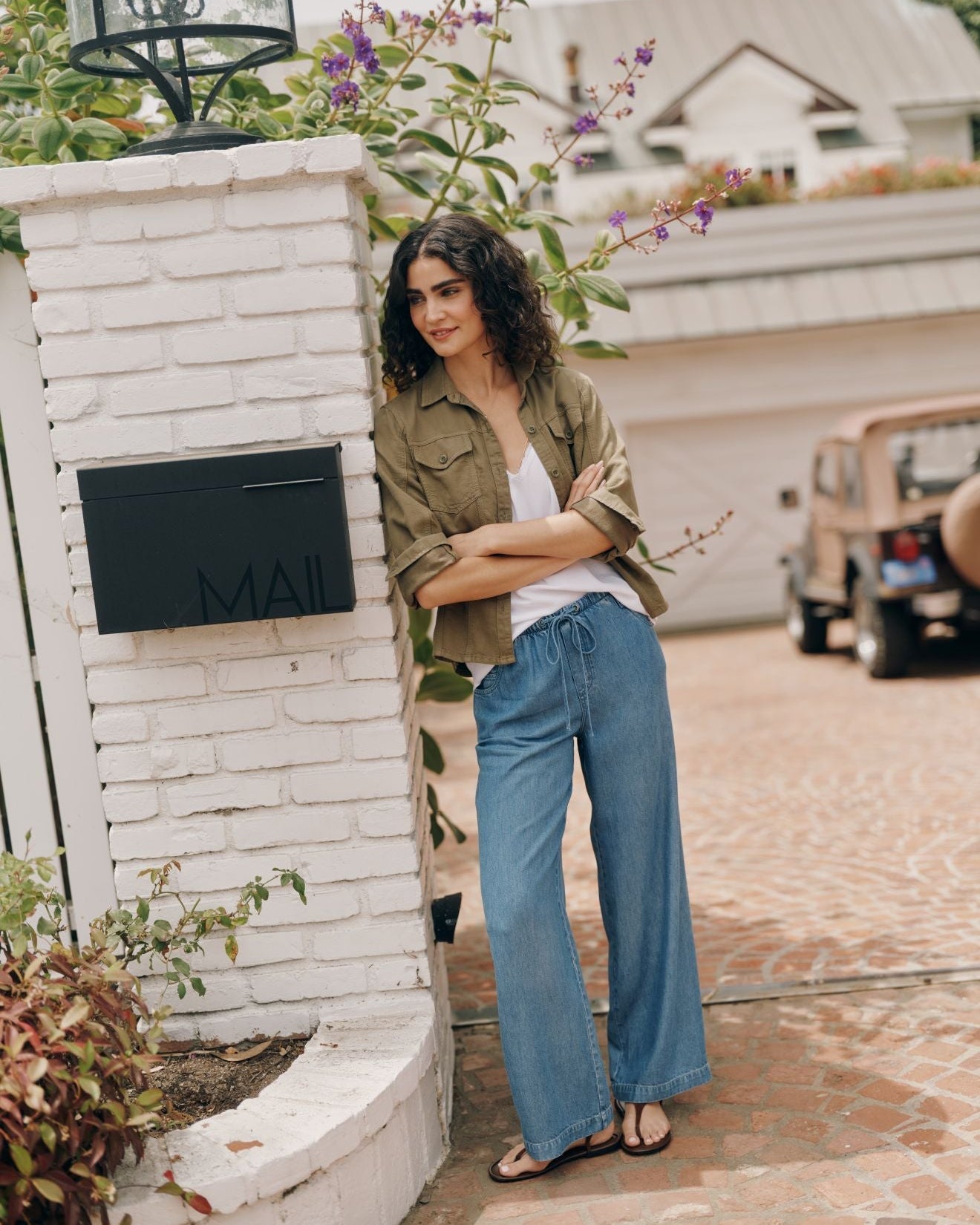 Bella DahlPocket Wide Leg Pant - Indigo Harbor WashPants