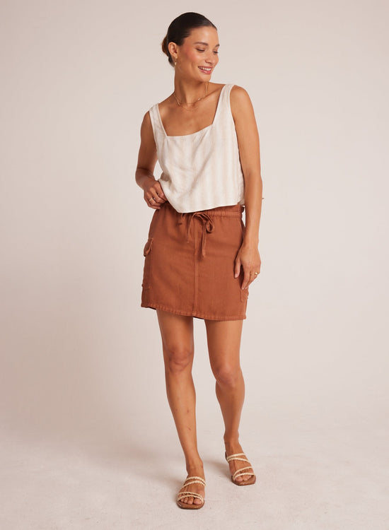 Bella Dahl Gathered Mini Skirt