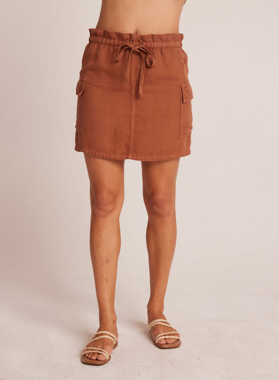 Bella DahlPosey Cargo Mini Skirt - Summer BrownBottoms