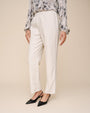 Bella DahlPull On Elastic Waist Trouser - Winter WhitePants