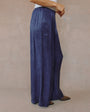 Bella DahlPull - On Inverted Pleat Wide Leg - Royal NavyPants