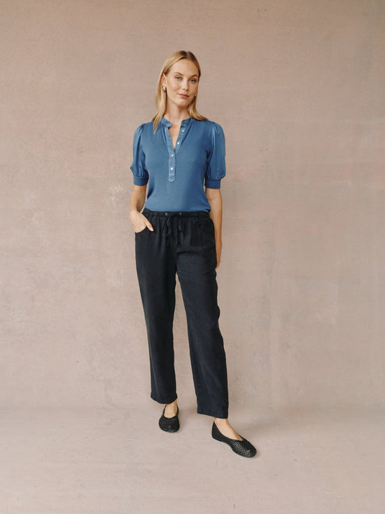 Bella Dahl Pull On Trouser- Black