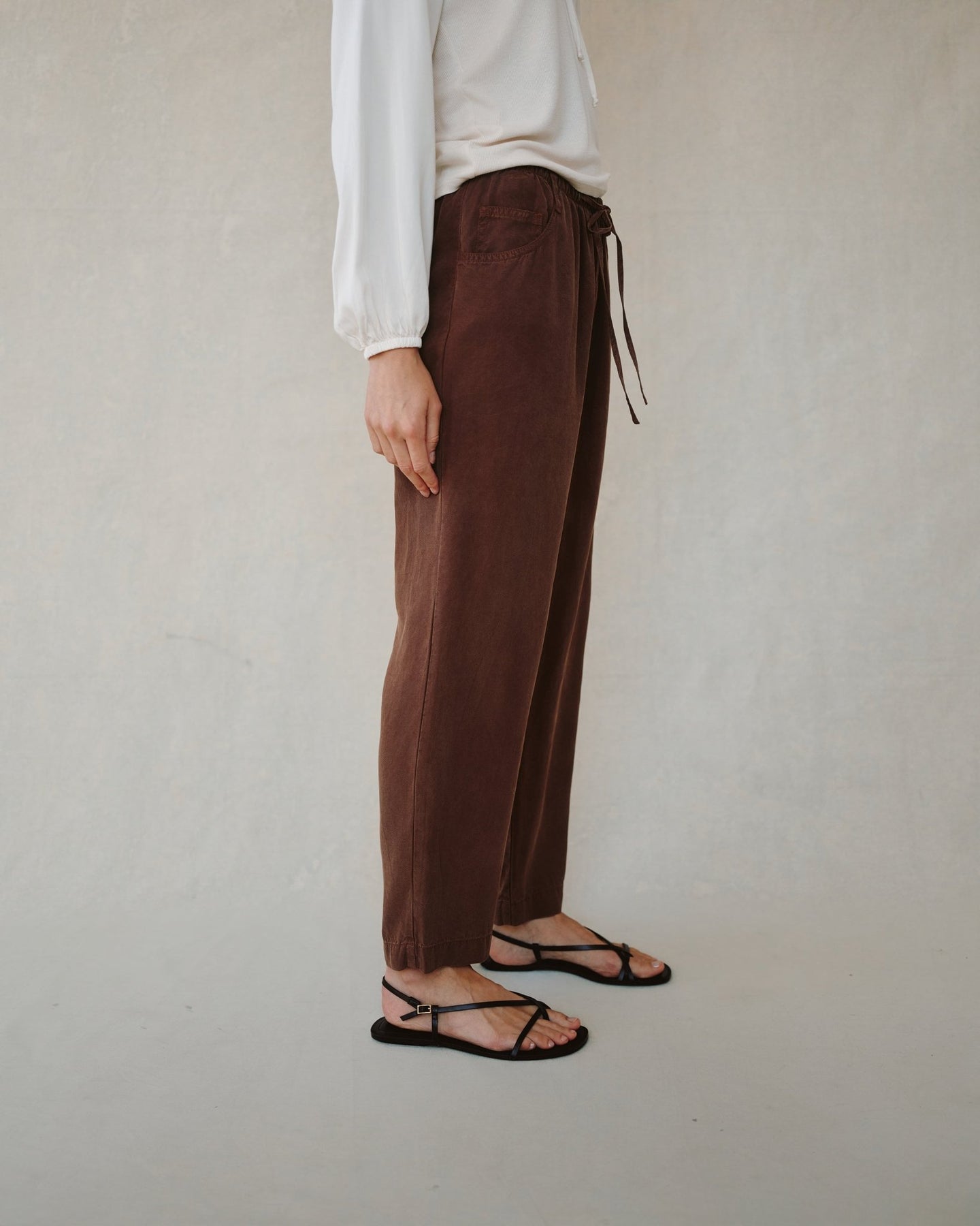 Bella DahlPull On Trouser - Saddle BrownPants
