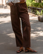 Bella DahlPull On Trouser - Saddle BrownPants