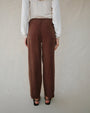 Bella DahlPull On Trouser - Saddle BrownPants