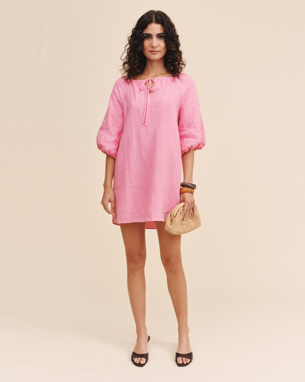 Bella DahlPullover Puff Sleeve Dress - Rose BushDresses