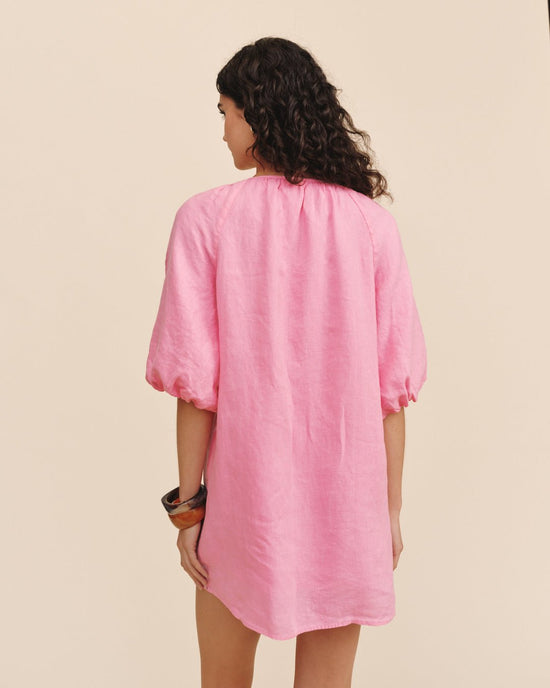Bella Dahl Pullover Puff Sleeve Dress - Rose Bush View 2