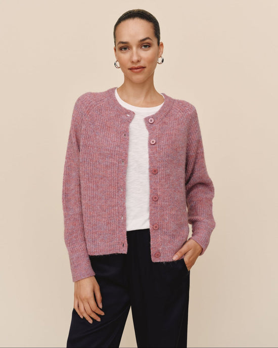 Bella Dahl Raglan Cardigan - Frosted Wisteria View 2