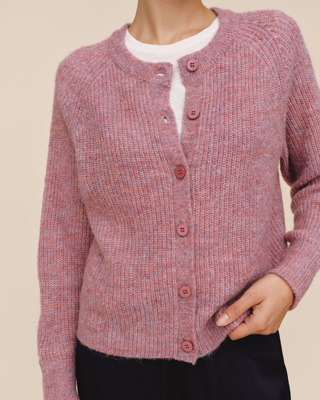 Bella DahlRaglan Cardigan - Frosted WisteriaSweaters