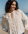 Bella DahlRaglan Sleeve Top With Lace Inset - IvoryTops