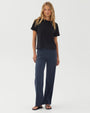 Bella DahlRelaxed Crew Neck Tee - BlackTops