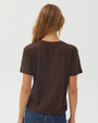 Bella DahlRelaxed Crew Neck Tee - Dark ChestnutTops