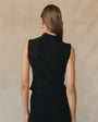 Bella DahlRib Mock Neck Top - BlackTops