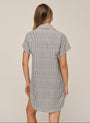 Bella DahlRoll Sleeve Pocket Shirt Dress - Hatch StripeDresses