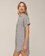 Bella DahlRoll Sleeve Pocket Shirt Dress - Hatch StripeDresses