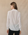 Bella DahlRuffle Front Shirt - Sheer IvoryTops