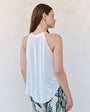 Bella DahlRuffle Neck Halter - WhiteTops