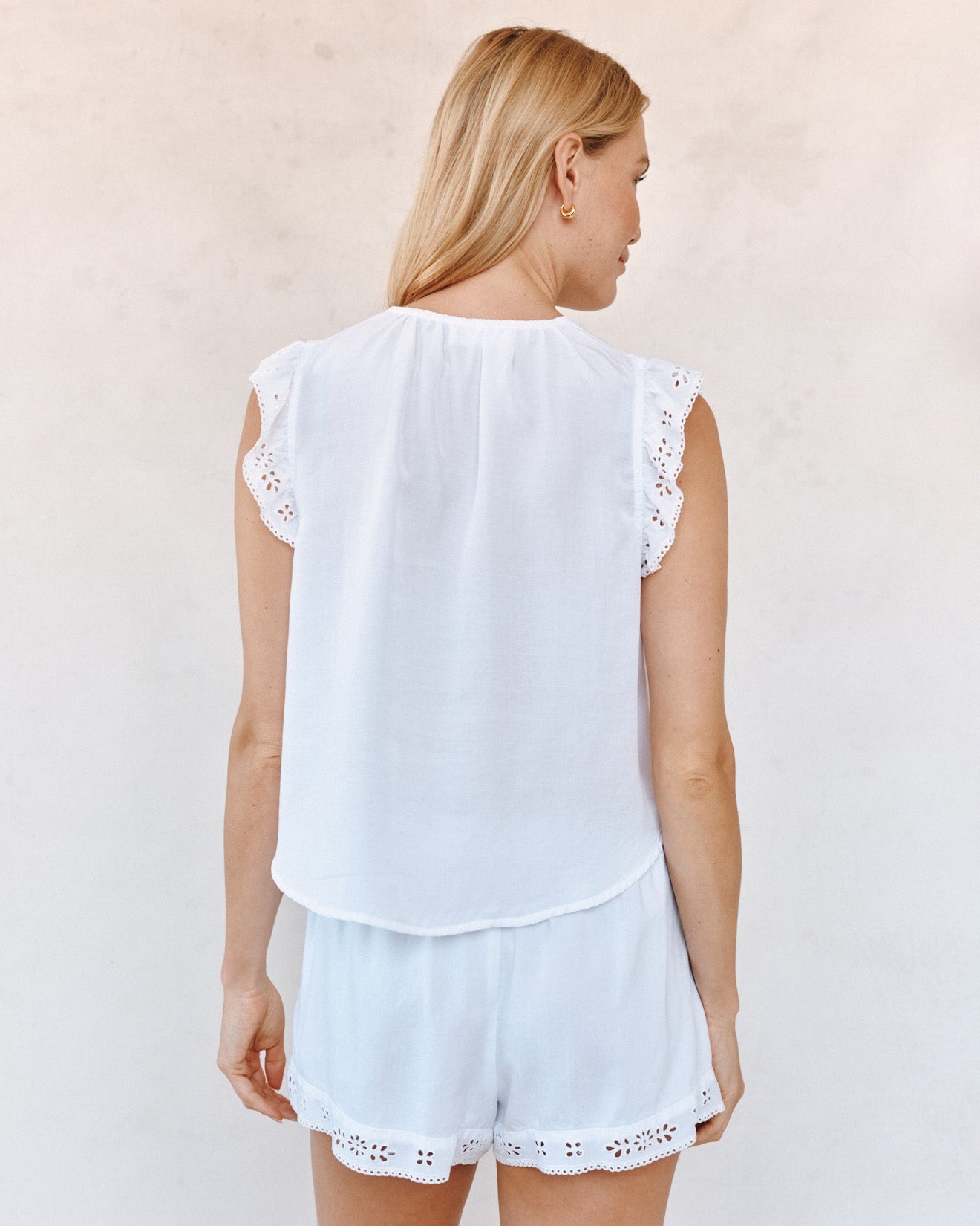 Bella DahlRuffle Sleeve Top - WhiteTops