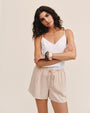Bella DahlRuffle Waist Short - Linen SandShorts