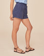 Bella DahlRuffle Waist Short - Midnight SurfShorts