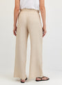 Bella DahlRuffle Waist Wide Leg Pant - Linen SandPants