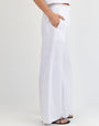 Bella DahlRuffle Waist Wide Leg Pant - WhitePants
