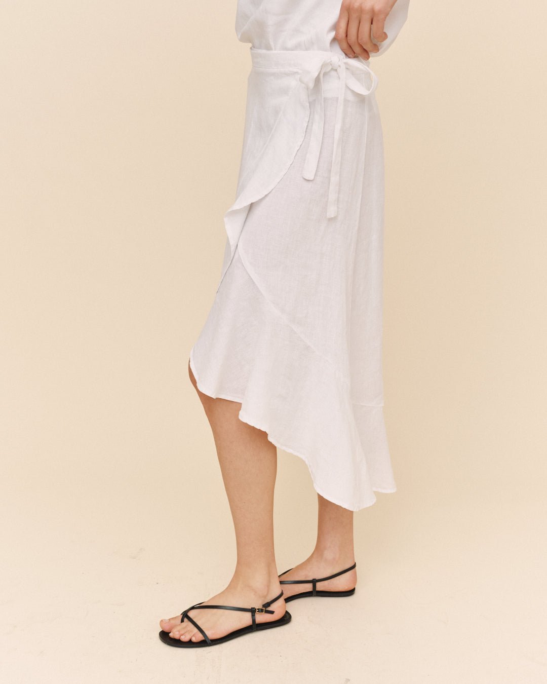 Bella DahlRuffle Wrap Skirt - WhiteSkirts