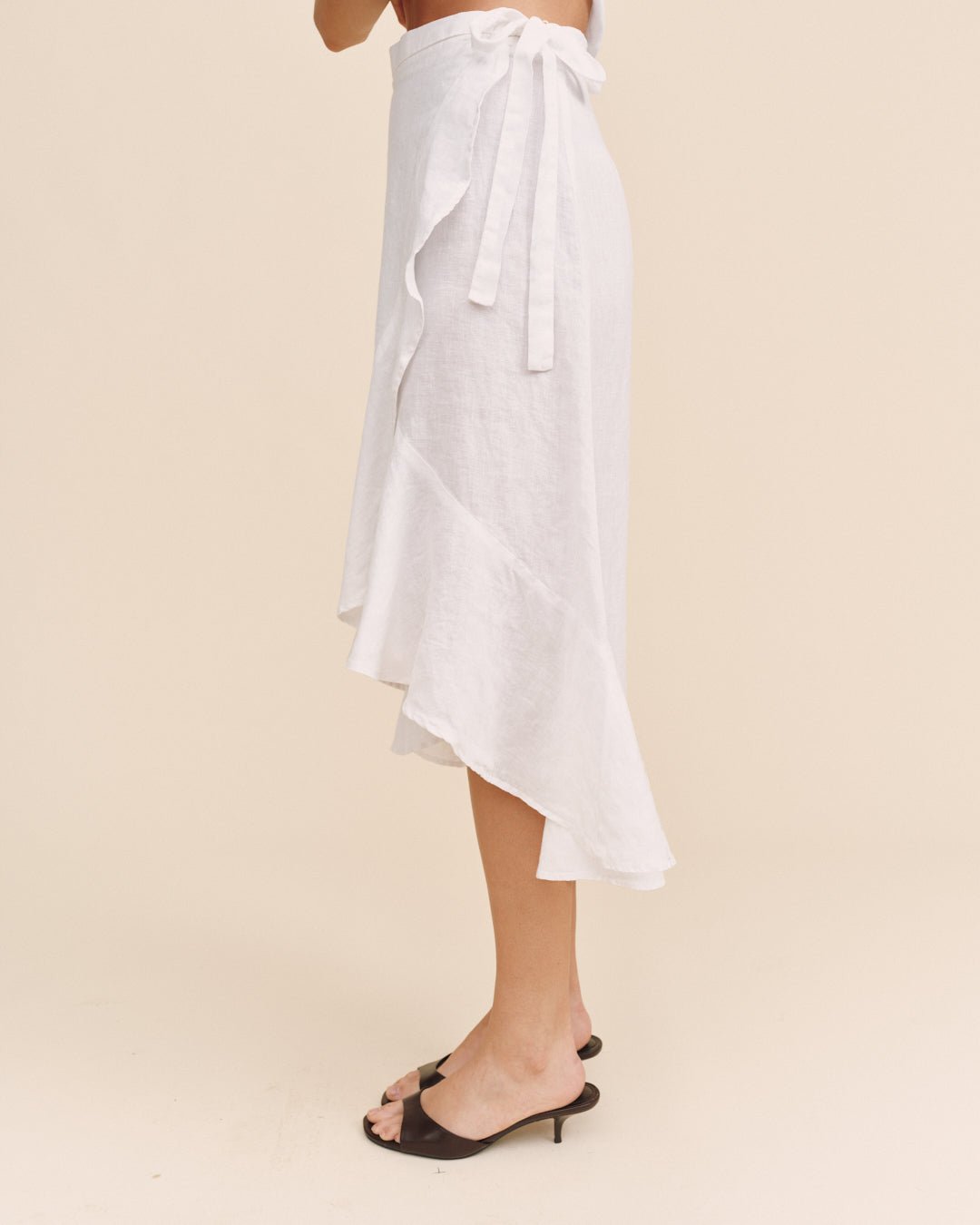 Bella DahlRuffle Wrap Skirt - WhiteSkirts