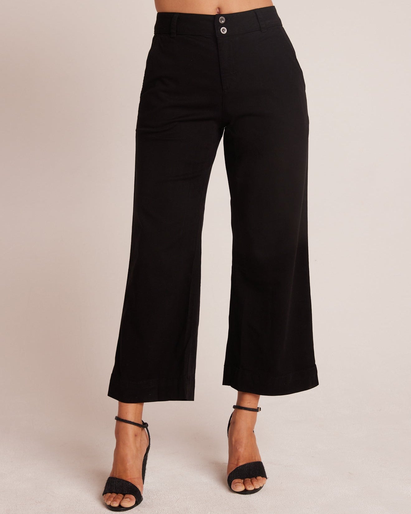 Saige Wide Leg Crop Pants in Black: Versatile Style - Bella Dahl
