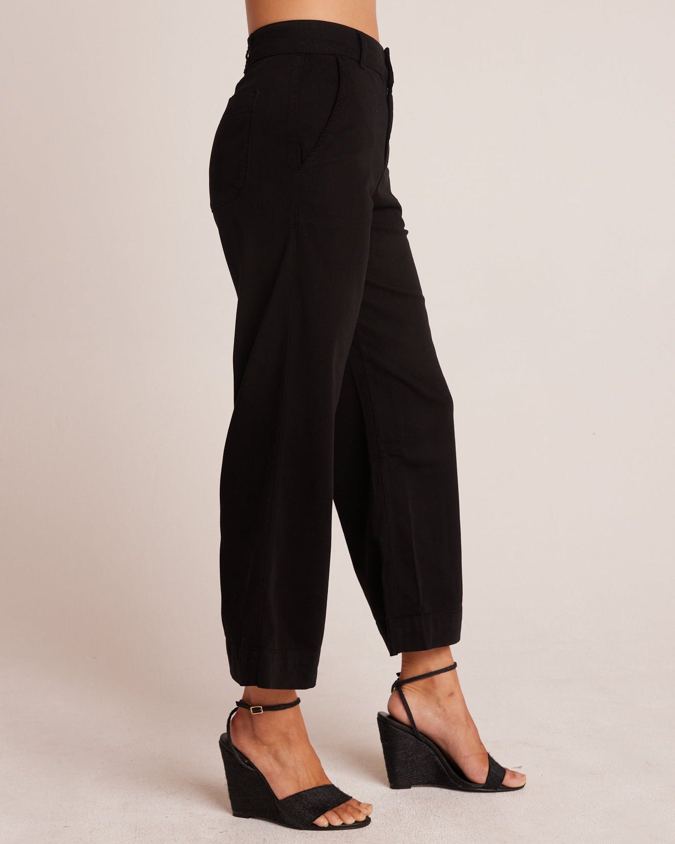 Saige Wide Leg Crop Pants in Black: Versatile Style - Bella Dahl
