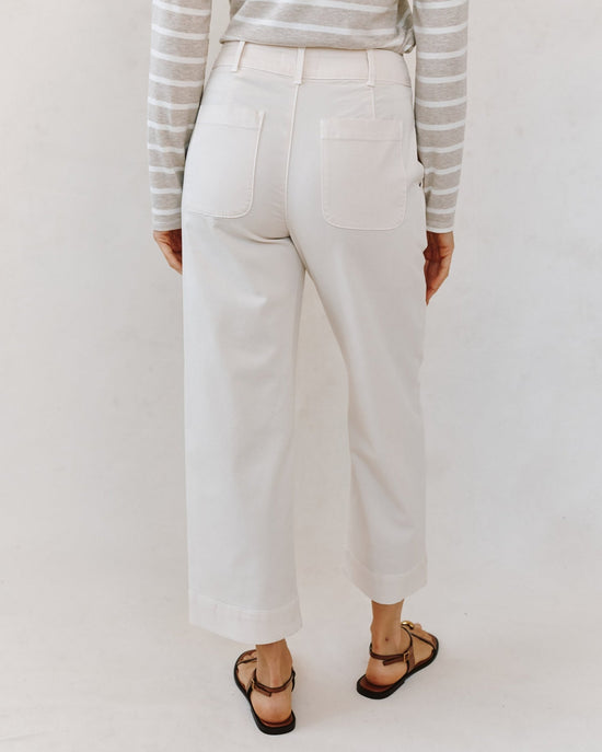 Bella Dahl Saige Wide Leg Crop - Lime Stone View 2