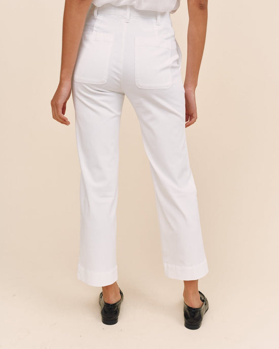 Bella Dahl Saige Wide Leg Crop - White View 2