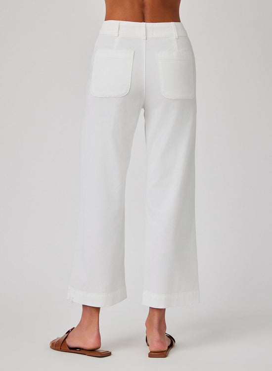 Bella Dahl Saige Wide Leg Crop - White View 2