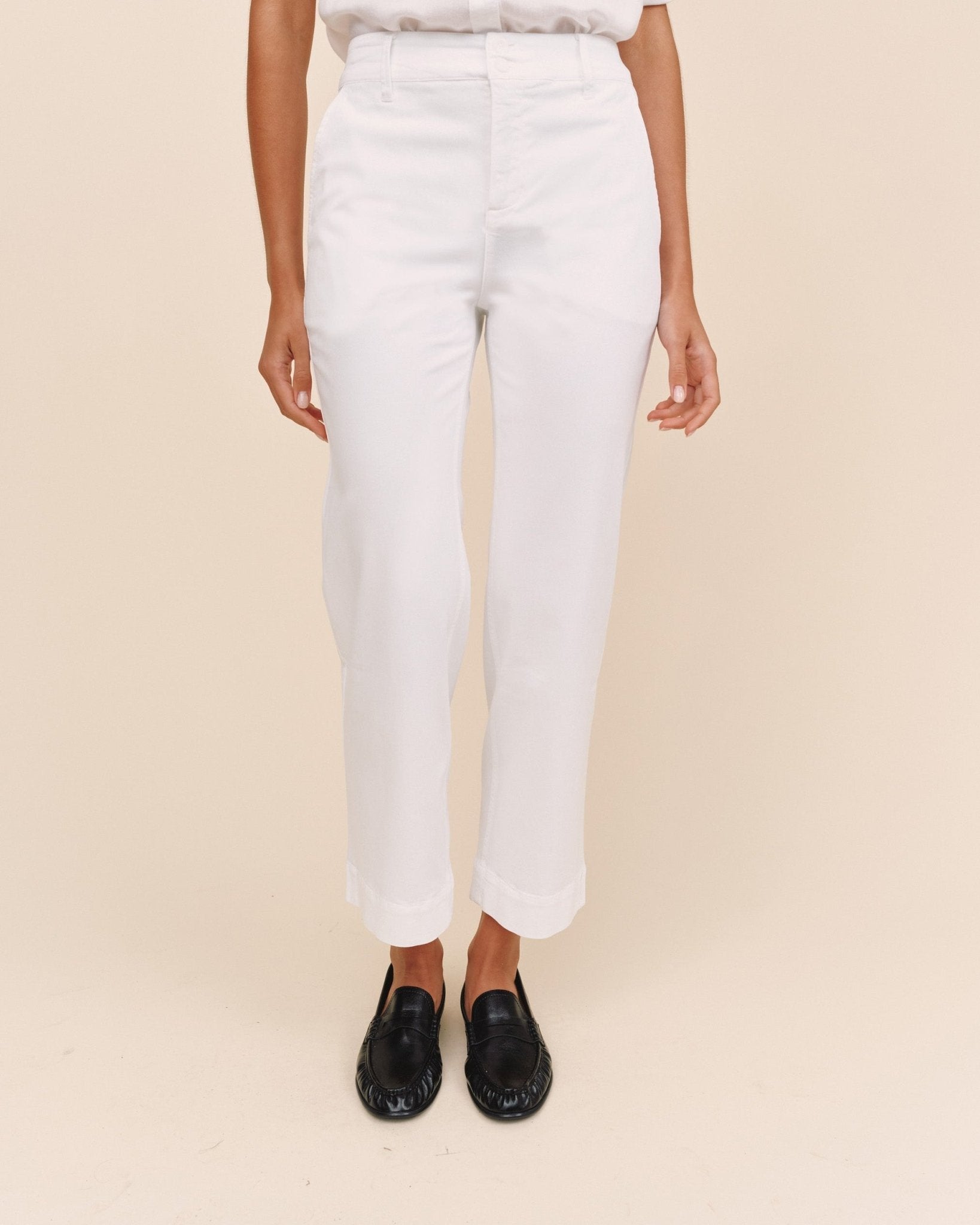 Saige Wide Leg Crop - White – Bella Dahl