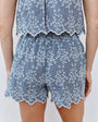 Bella DahlScallop Border Catalina Short - Floral GinghamShorts